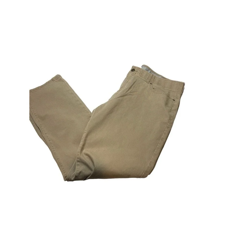 LEE STRETCH khaki pants MENS 40 x 32 STRAIGHT TAPER FIT